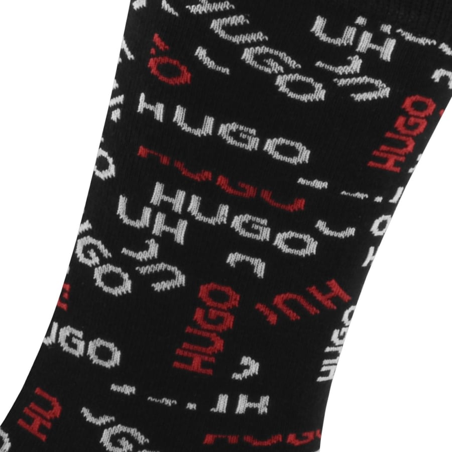 Image number 5 for HUGO 2 Pack Socks Black