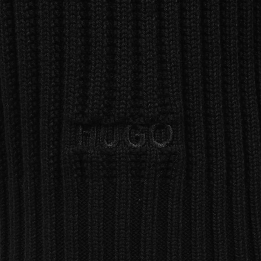 Image number 4 for HUGO Sribban Knit Jumper Black