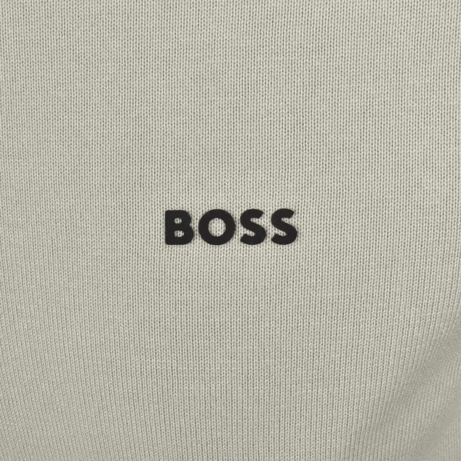 Image number 3 for BOSS Ever X Knit Polo Jumper Beige