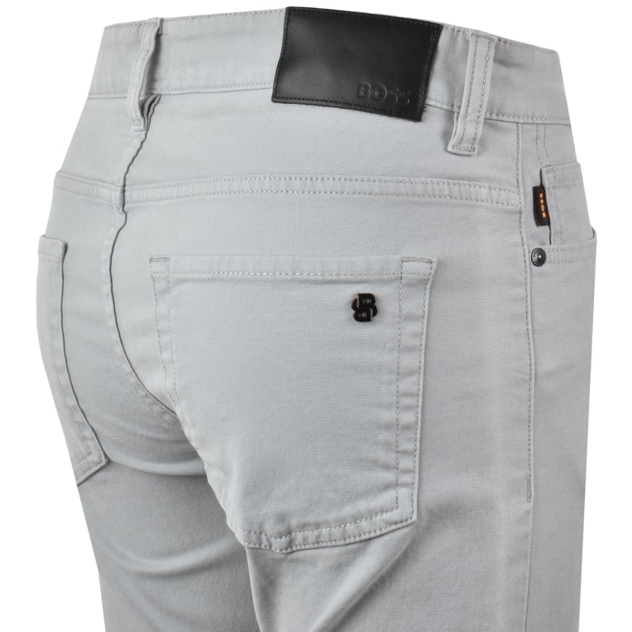 Image number 4 for BOSS Delaware Slim Fit Trousers Grey