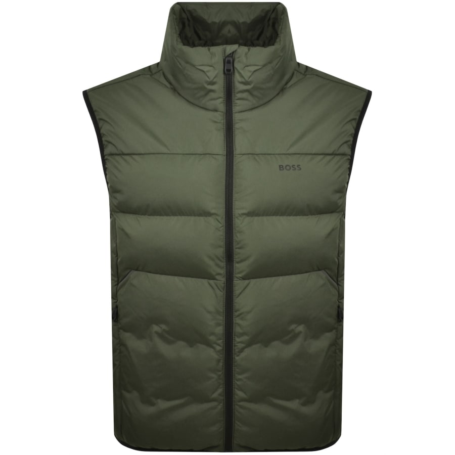 Image number 1 for BOSS Urbanex Puffer Gilet Green