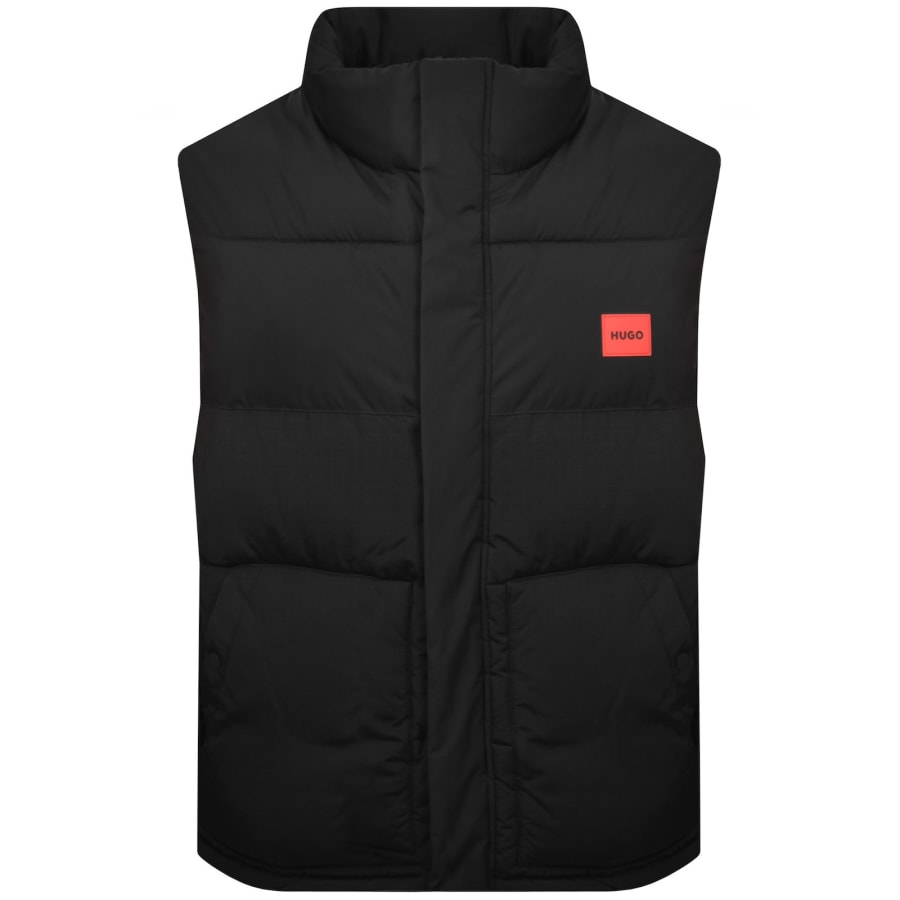 Image number 1 for HUGO Baltino Padded Gilet Black