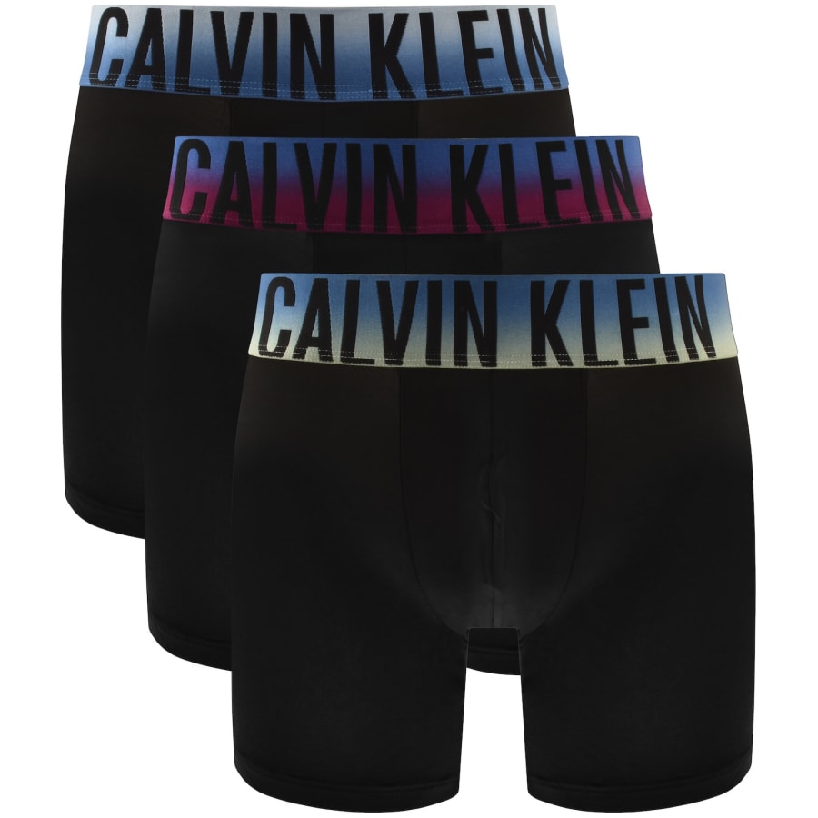Image number 1 for Calvin Klein Underwear 3 Pack Boxer Briefs Black