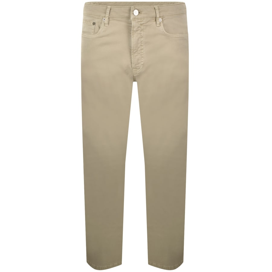 Image number 2 for Paul Smith Relaxed Tapered Jeans Beige