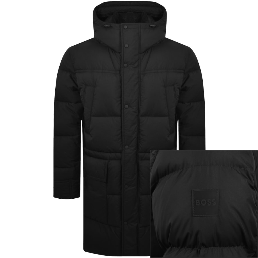 Image number 1 for BOSS Ogengar Crinkled Nylon Jacket Black