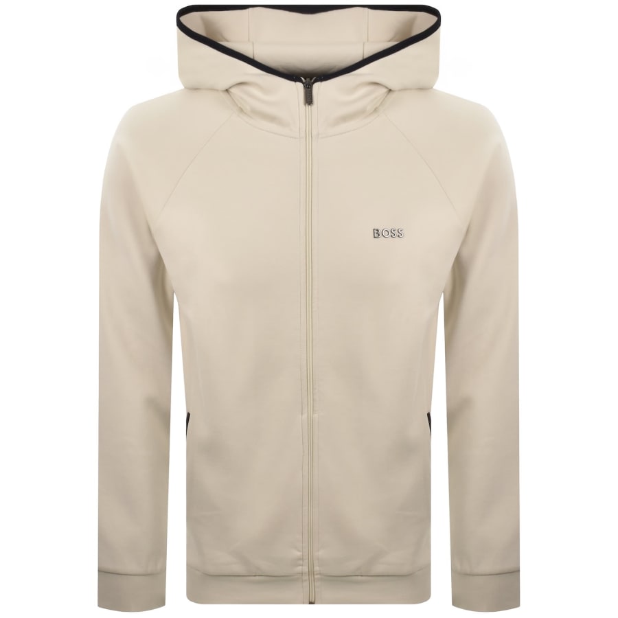 Image number 1 for BOSS Sense Full Zip Hoodie Open White