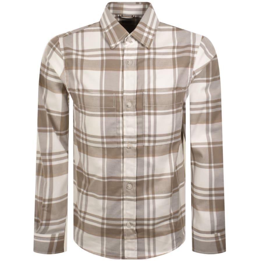 Image number 1 for BOSS H Owen Overshirt Brown
