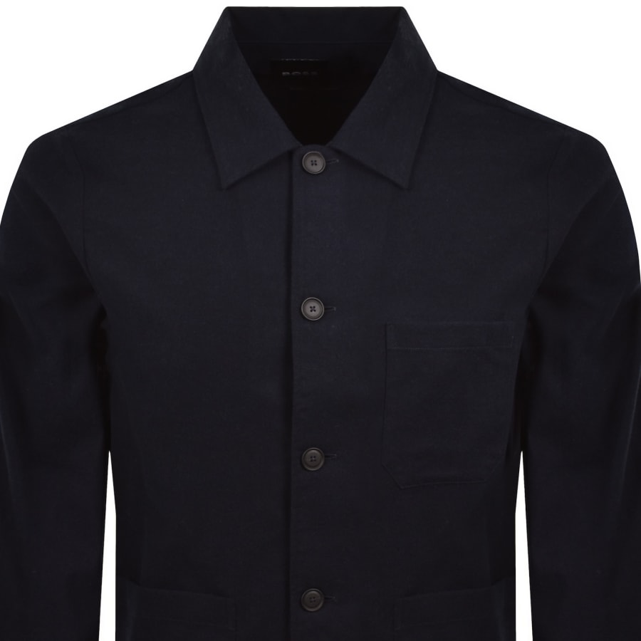 Image number 2 for BOSS Cai Overshirt Dark Blue