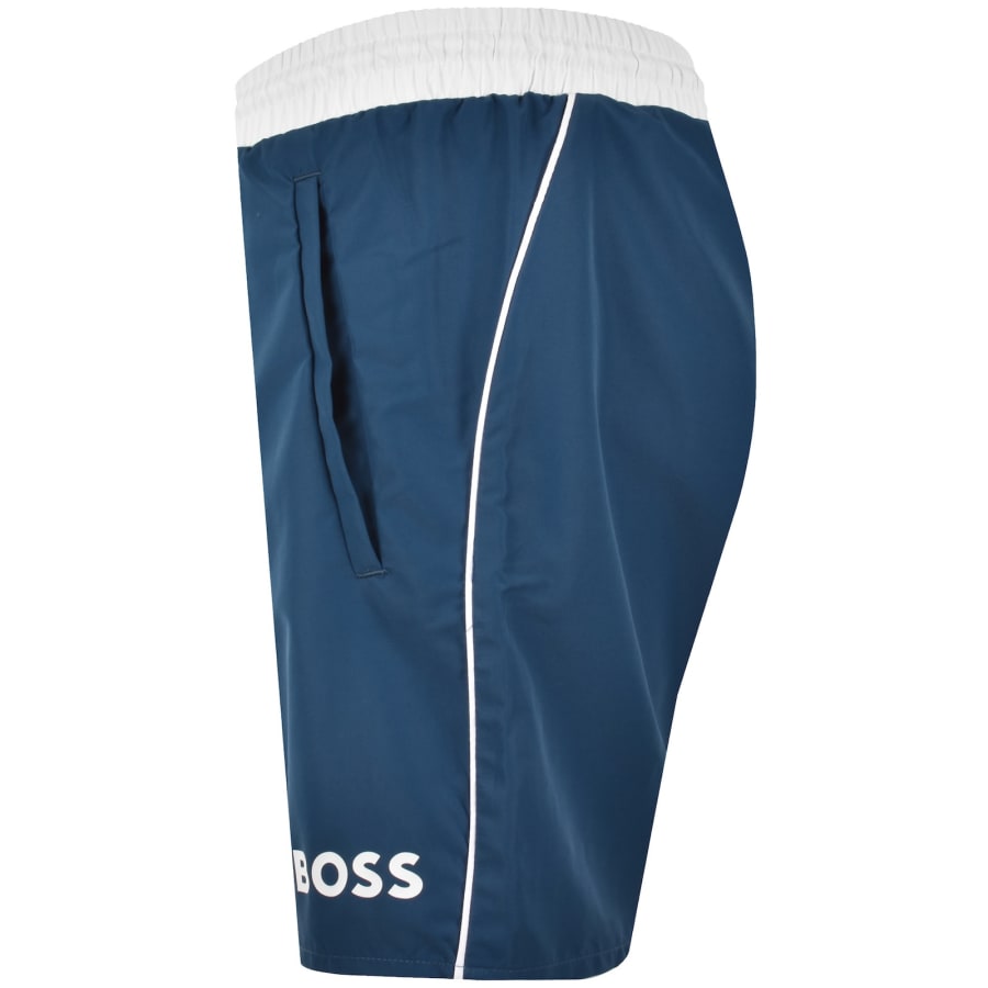 Image number 4 for BOSS Starfish Swim Shorts Blue