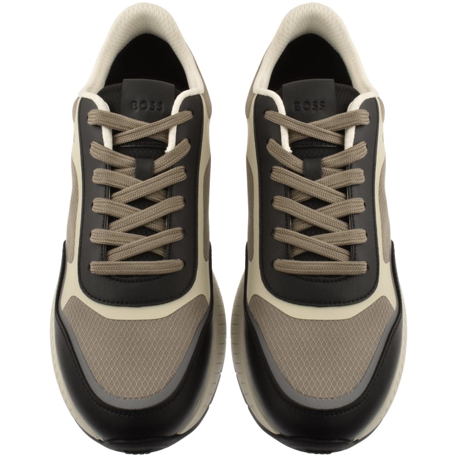 Image number 3 for BOSS Titanium Runn Trainers Grey