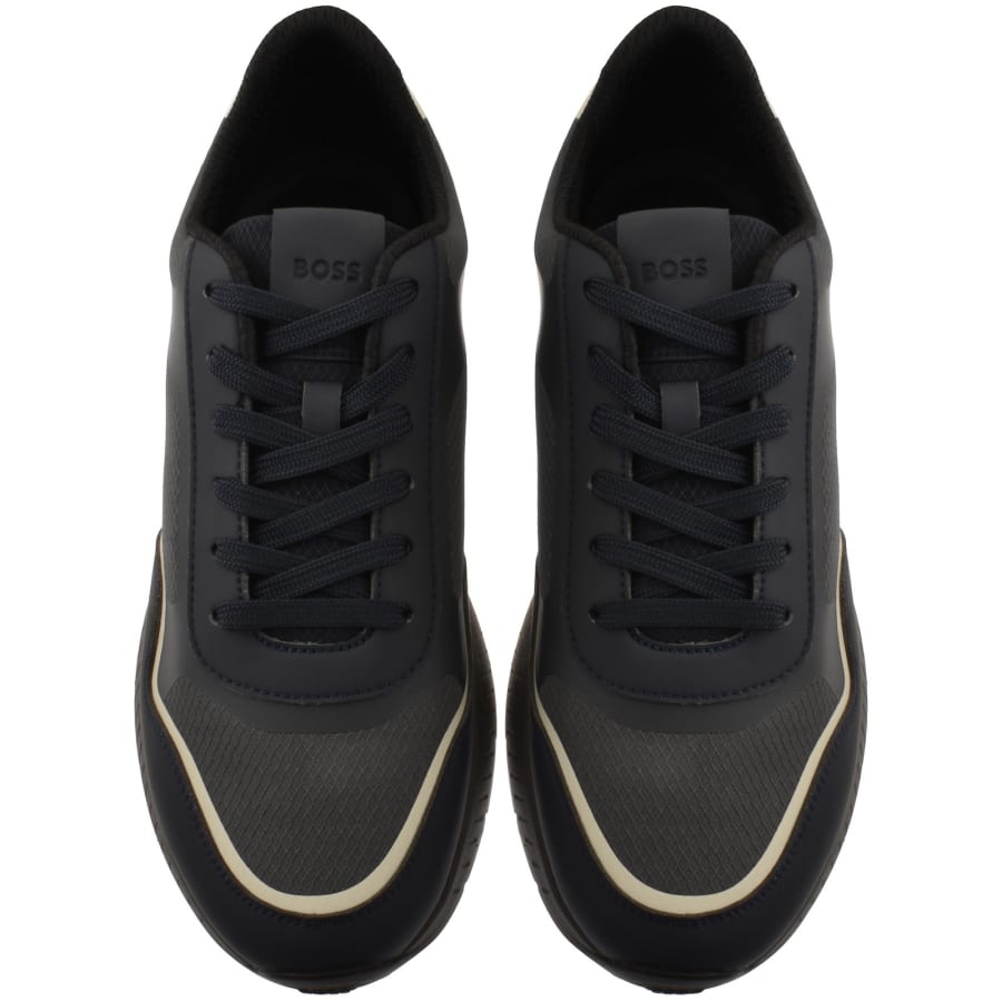 Image number 3 for BOSS Titanium Runn Trainers Navy