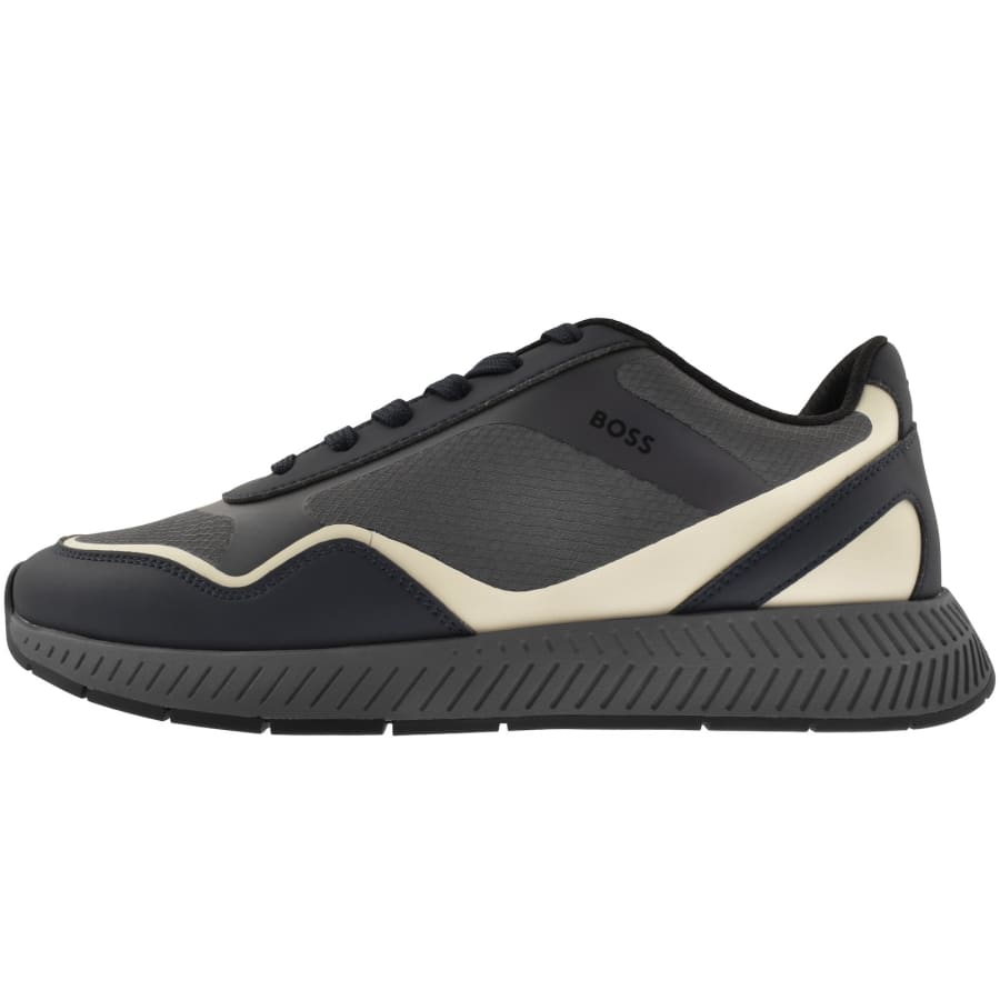 Image number 1 for BOSS Titanium Runn Trainers Navy