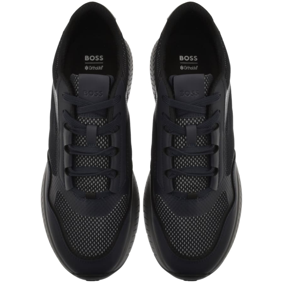 Image number 3 for BOSS Titanium Runn Trainers Navy