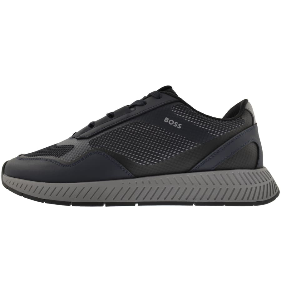 Image number 1 for BOSS Titanium Runn Trainers Navy