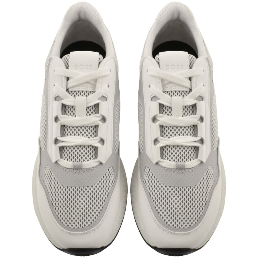 Image number 3 for BOSS Titanium Runn Trainers White