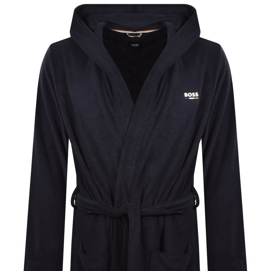 Image number 2 for BOSS French Terry Robe Dark Blue