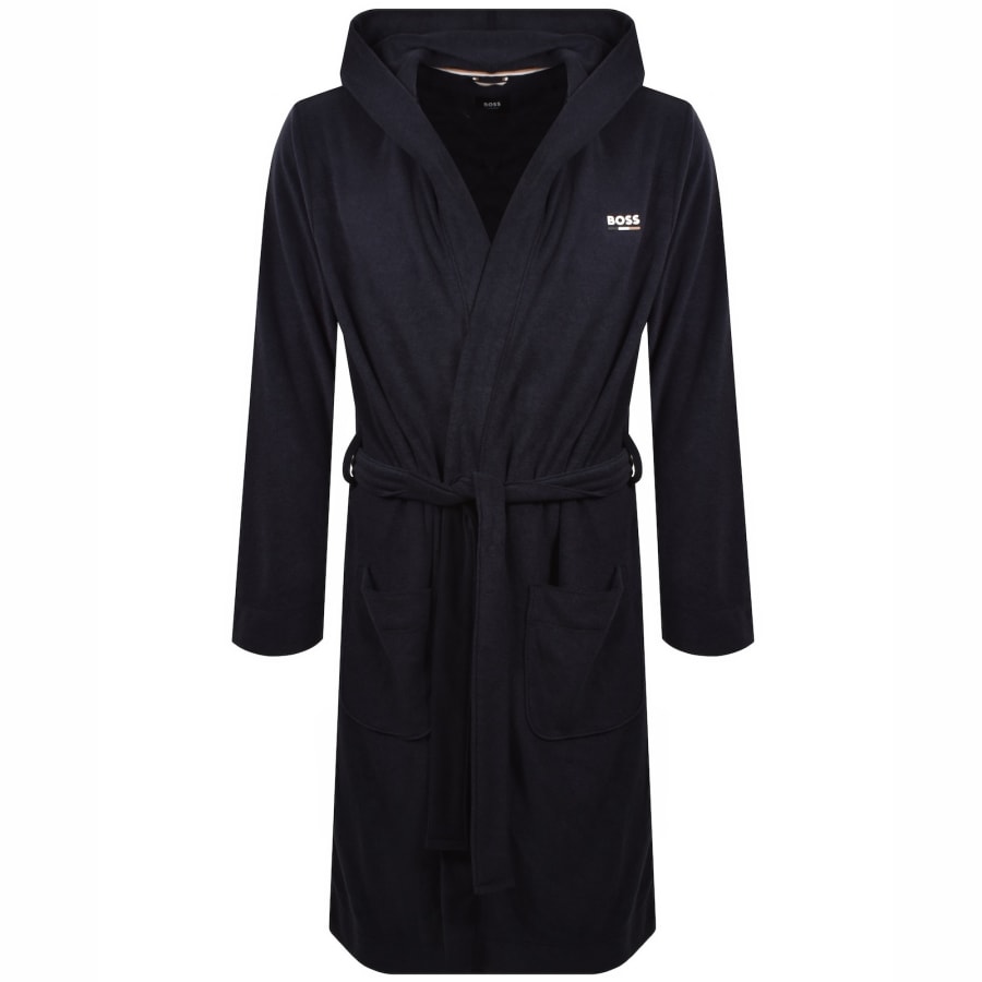 Image number 1 for BOSS French Terry Robe Dark Blue