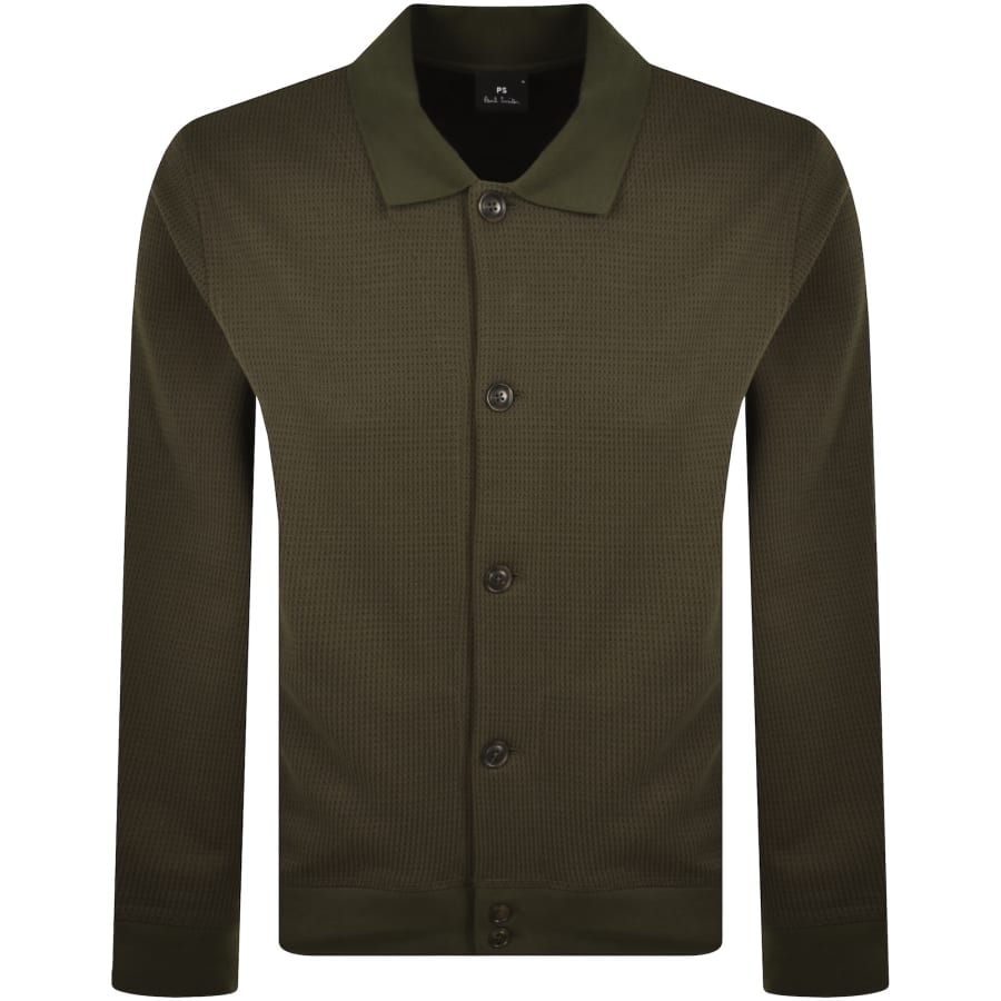 Image number 1 for Paul Smith Casual Fit Cardigan Green