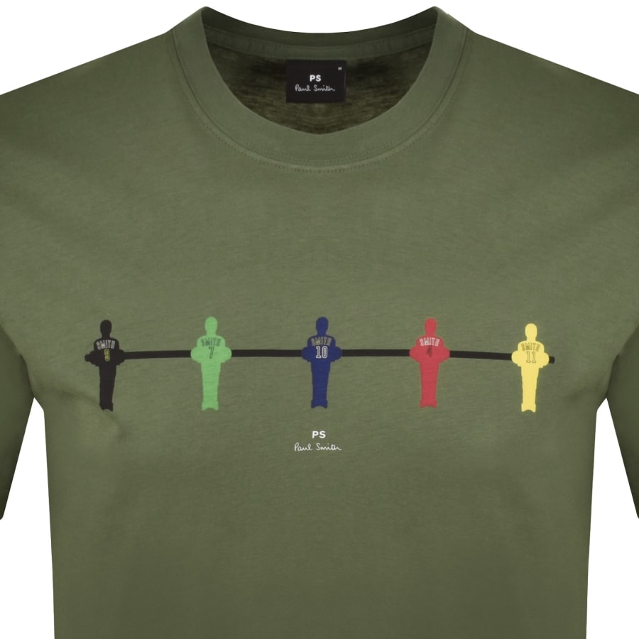 Image number 2 for Paul Smith Table Football T Shirt Green