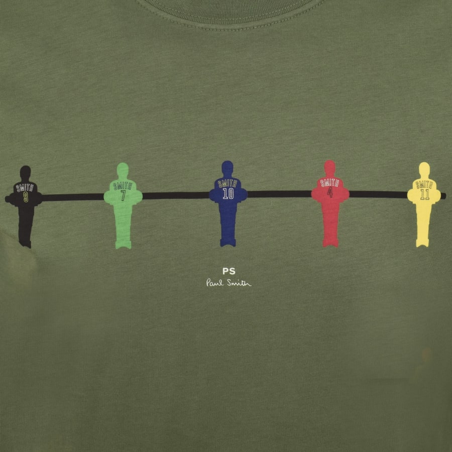 Image number 3 for Paul Smith Table Football T Shirt Green