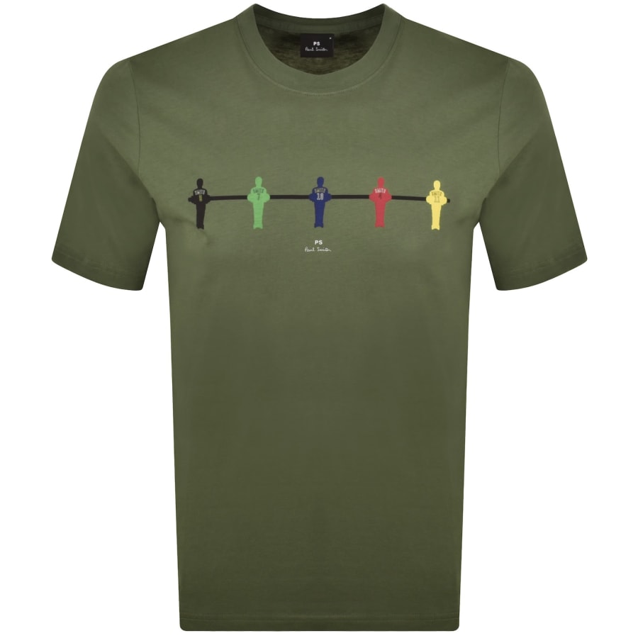 Image number 1 for Paul Smith Table Football T Shirt Green