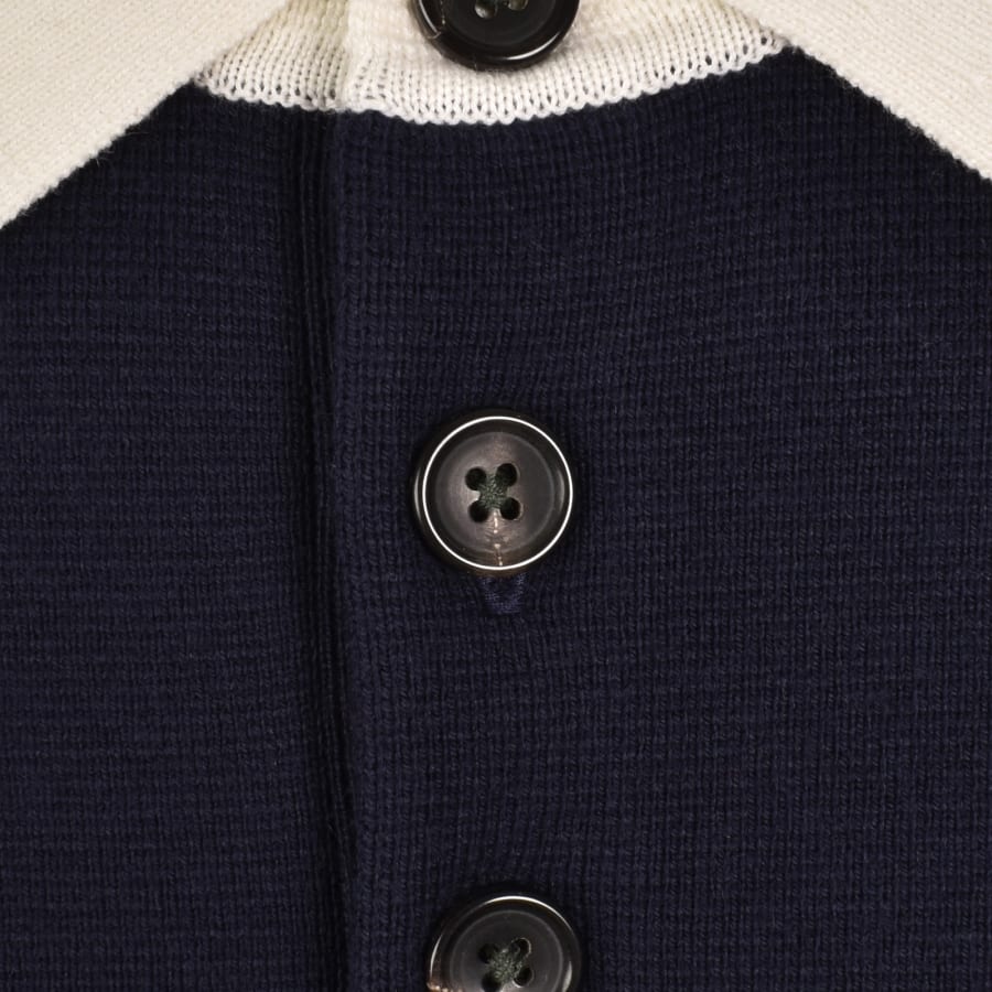 Image number 4 for Paul Smith Knit Polo Dark Blue