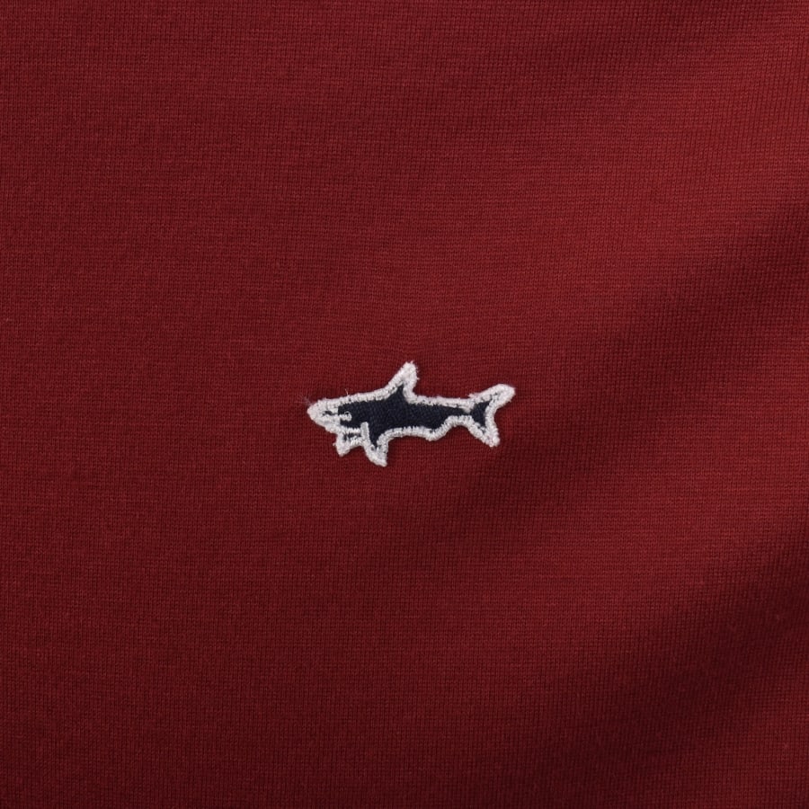 Image number 3 for Paul And Shark Logo T Shirt Red