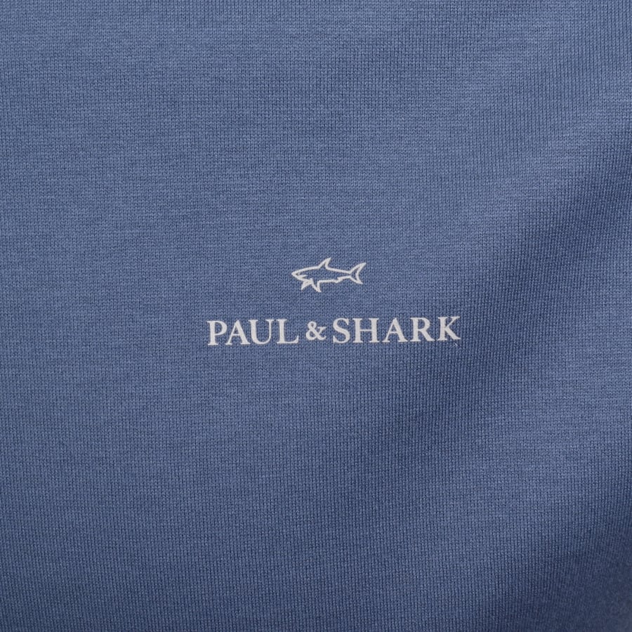 Image number 3 for Paul And Shark Printed Logo T Shirt Blue