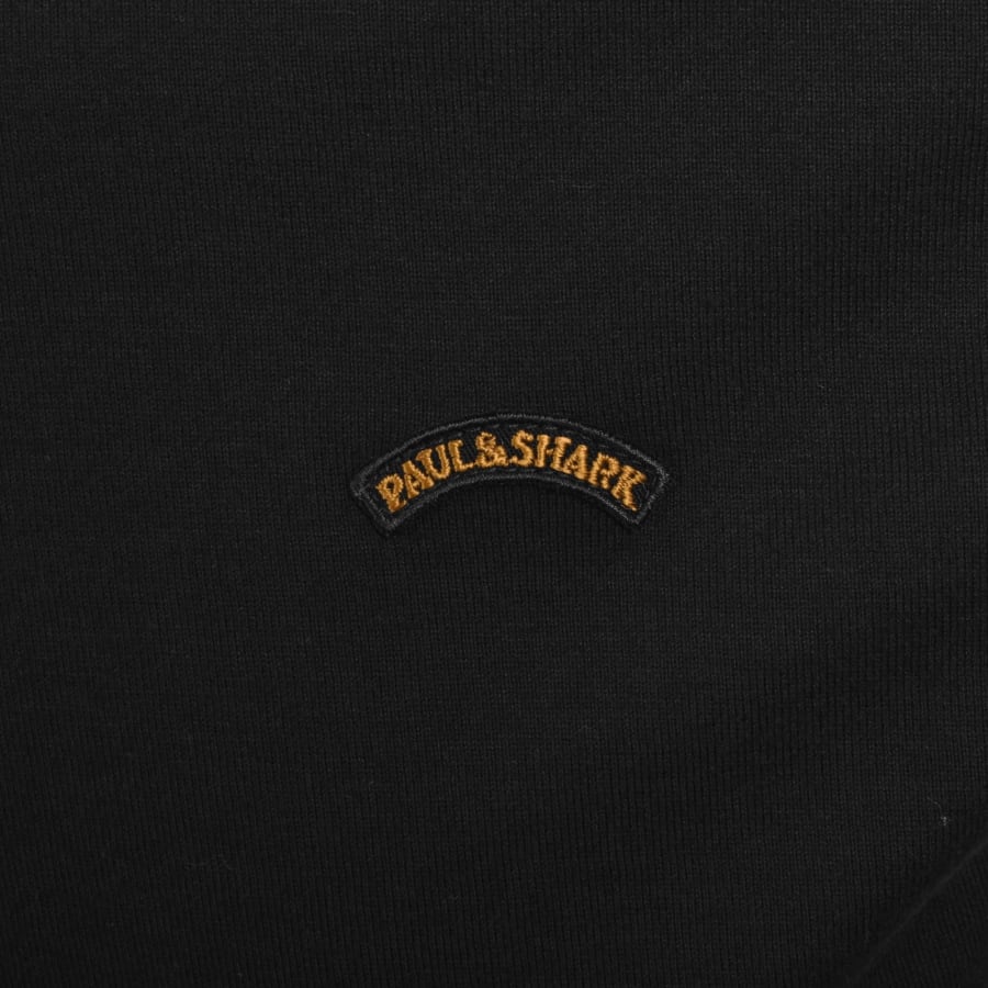 Image number 3 for Paul And Shark Moon Badge T Shirt Black