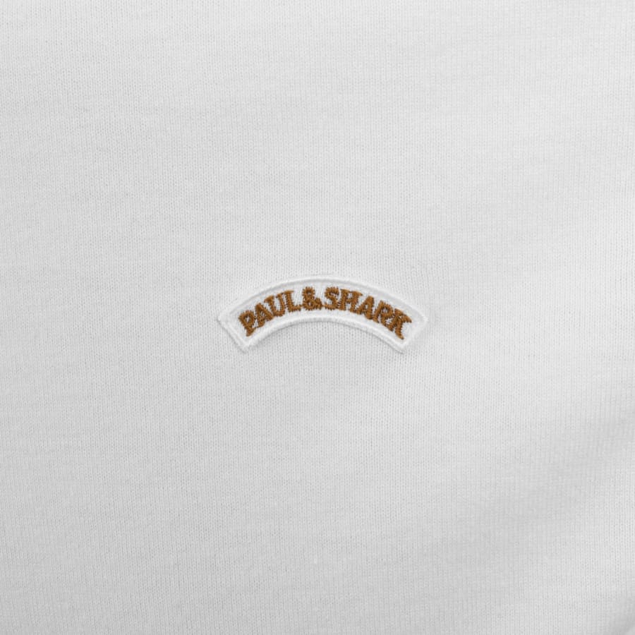 Image number 3 for Paul And Shark Moon Badge T Shirt White