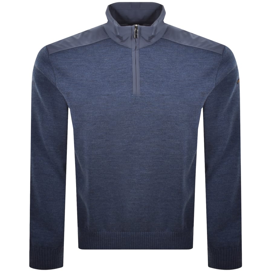 Image number 2 for Paul And Shark Typhoon Knit Jumper Blue