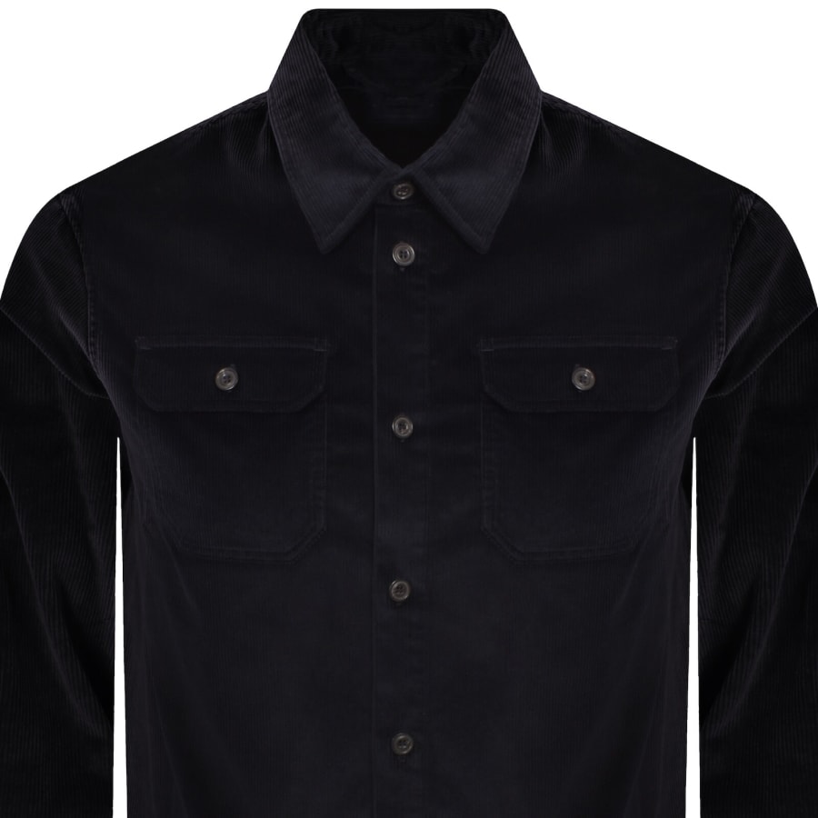 Image number 3 for Paul And Shark Corduroy Overshirt Navy