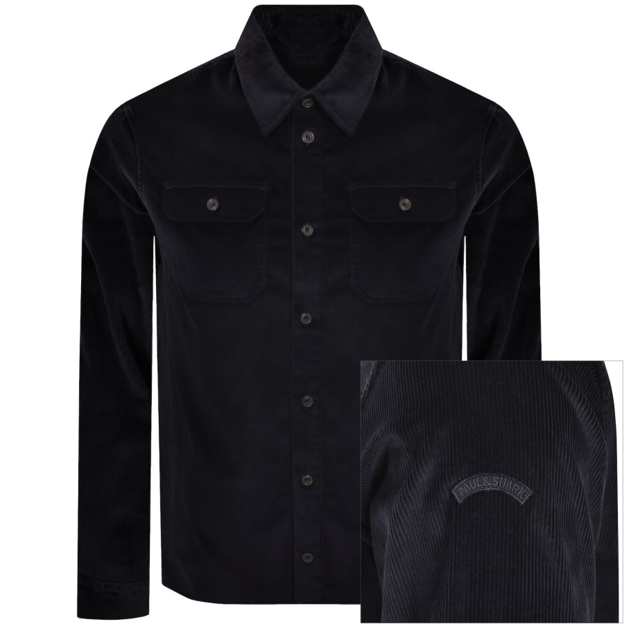 Image number 1 for Paul And Shark Corduroy Overshirt Navy