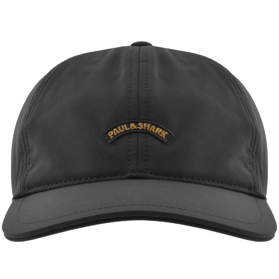 Image number 1 for Paul And Shark Moon Badge Baseball Cap Black