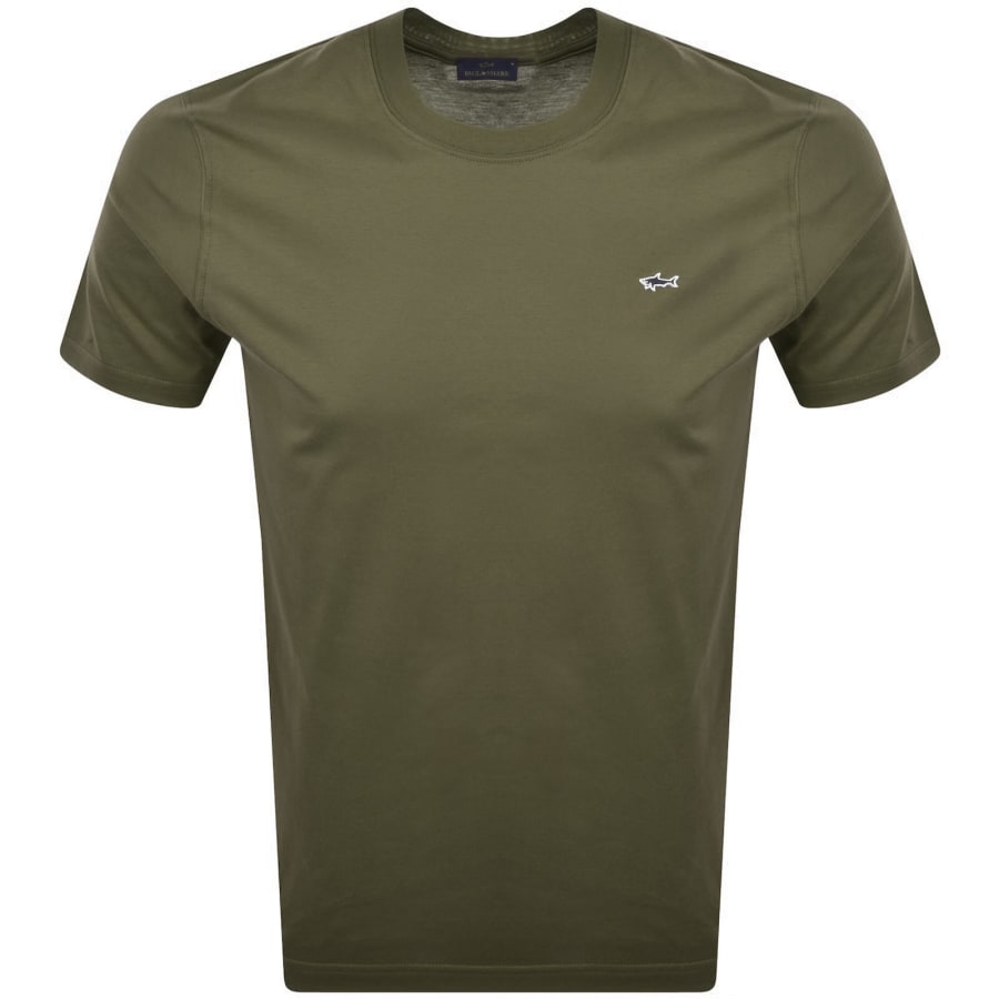 Image number 1 for Paul And Shark Logo T Shirt Green