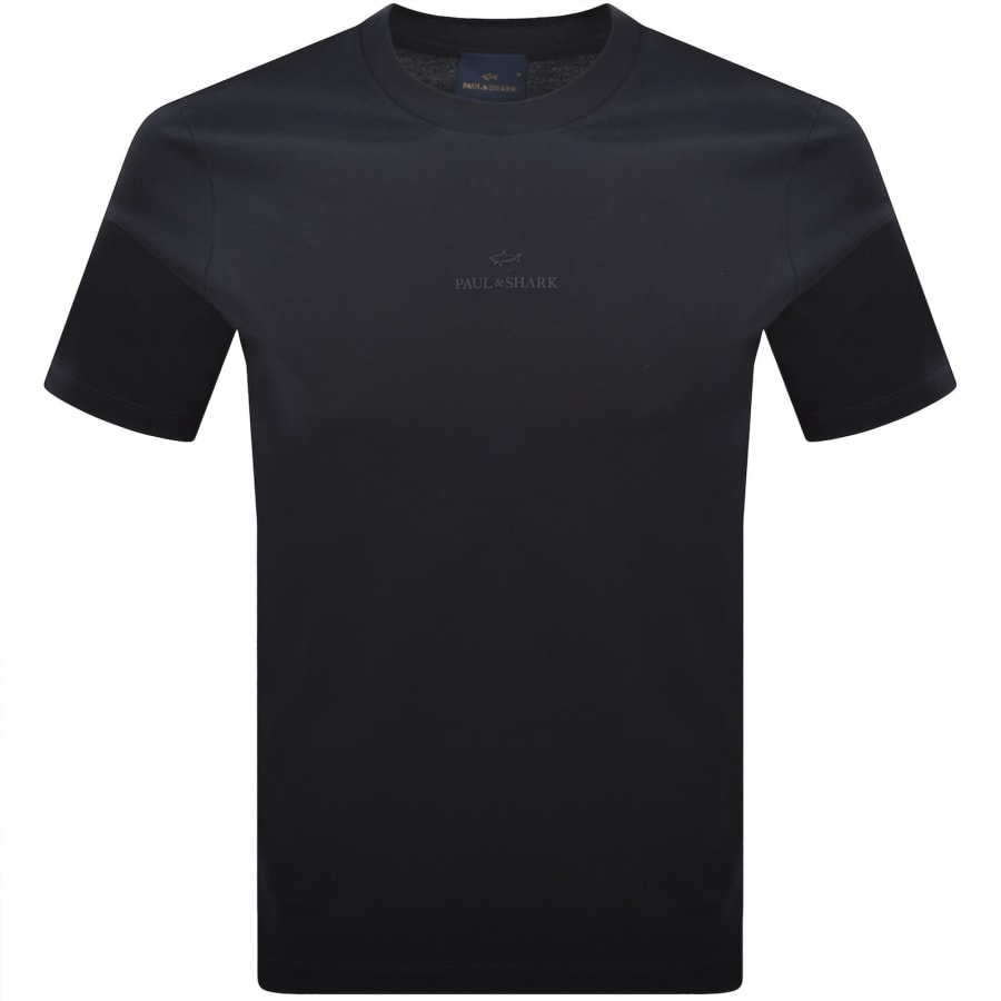 Image number 1 for Paul And Shark Logo T Shirt Navy
