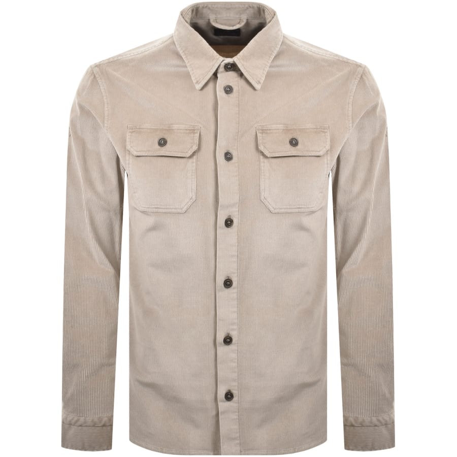 Image number 2 for Paul And Shark Corduroy Overshirt Beige