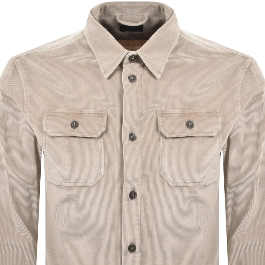 Image number 3 for Paul And Shark Corduroy Overshirt Beige