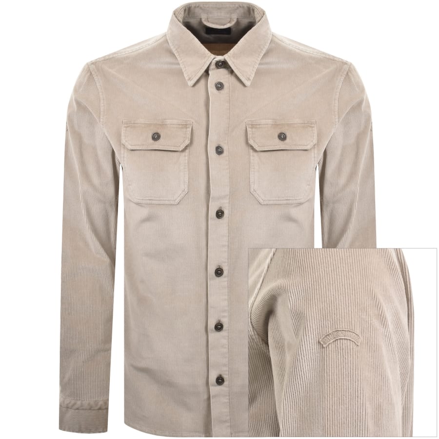 Image number 1 for Paul And Shark Corduroy Overshirt Beige