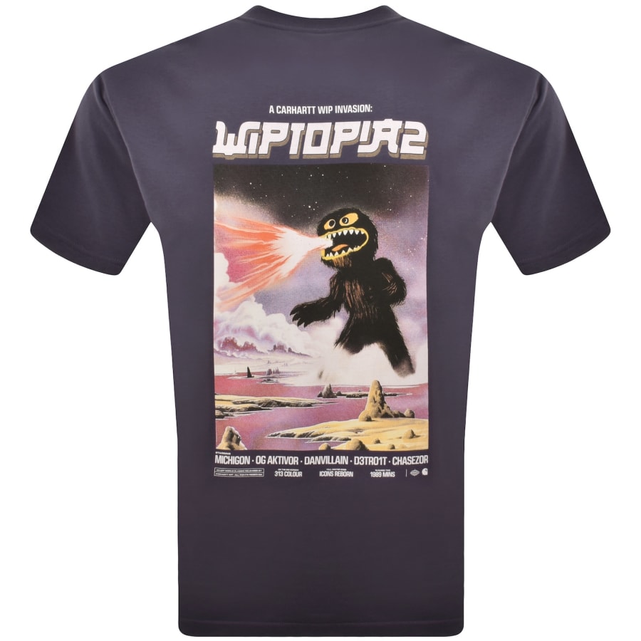 Image number 5 for Carhartt WIP Wiptopia II T Shirt Purple