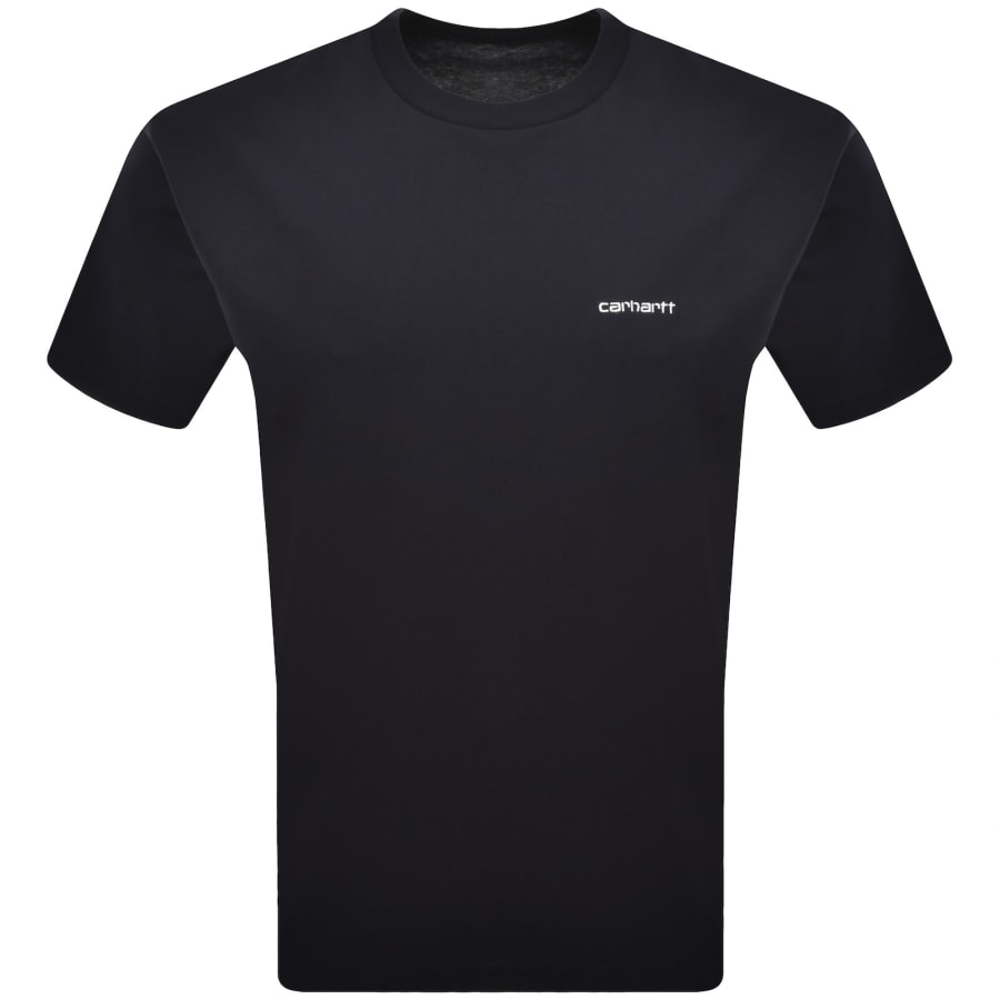 Image number 1 for Carhartt WIP Script T Shirt Navy
