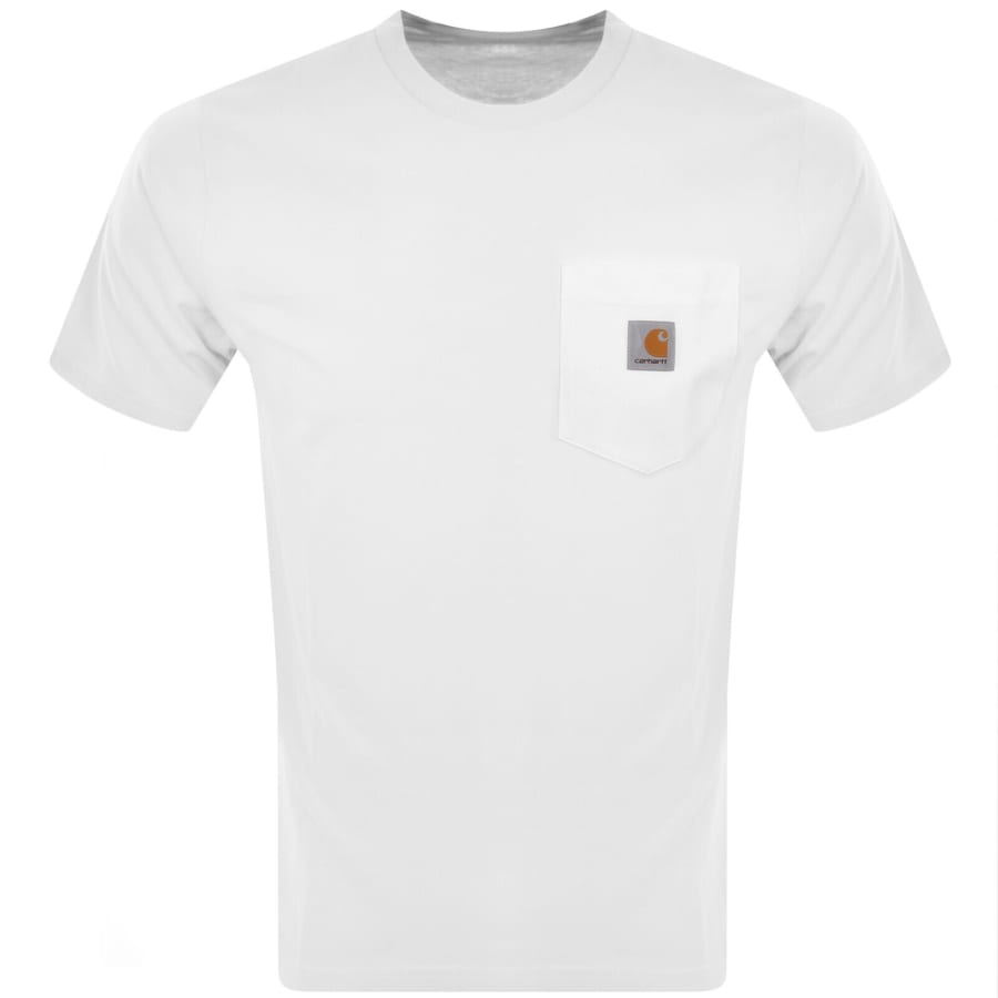 Image number 1 for Carhartt WIP Pocket Short Sleeved T Shirt White