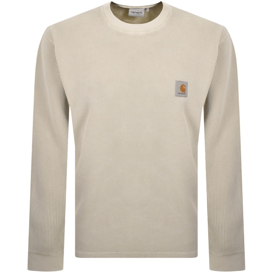 Image number 1 for Carhartt WIP Vista Waffle T Shirt Beige