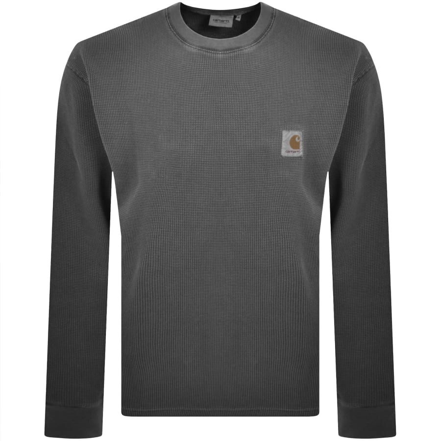 Image number 1 for Carhartt WIP Vista Waffle T Shirt Grey