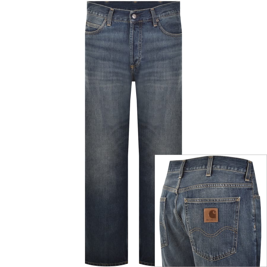 Image number 1 for Carhartt WIP Marlow Dark Wash Blue