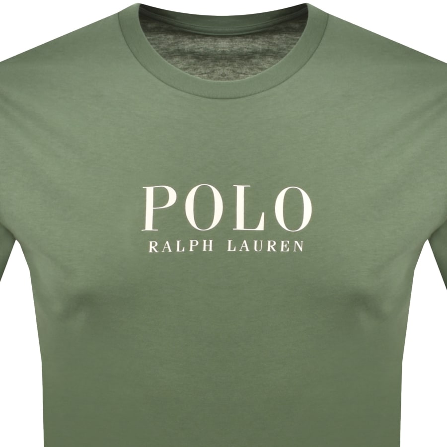 Image number 2 for Ralph Lauren Logo Crew Neck T Shirt Green