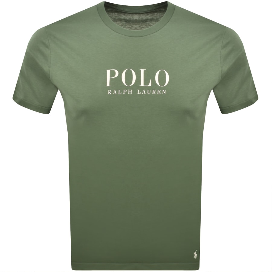 Image number 1 for Ralph Lauren Logo Crew Neck T Shirt Green