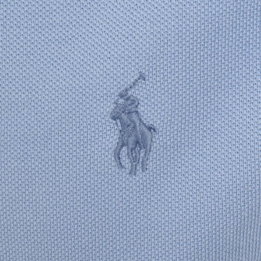 Image number 3 for Ralph Lauren Custom Slim Polo T Shirt Blue