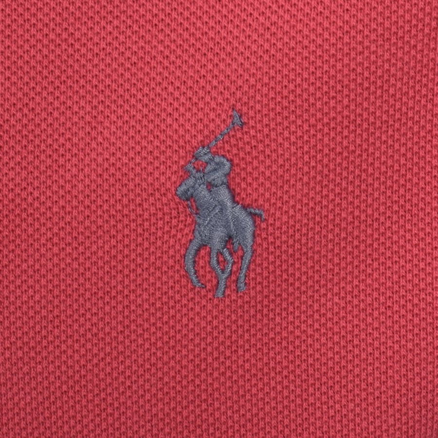 Image number 3 for Ralph Lauren Custom Slim Polo T Shirt Red