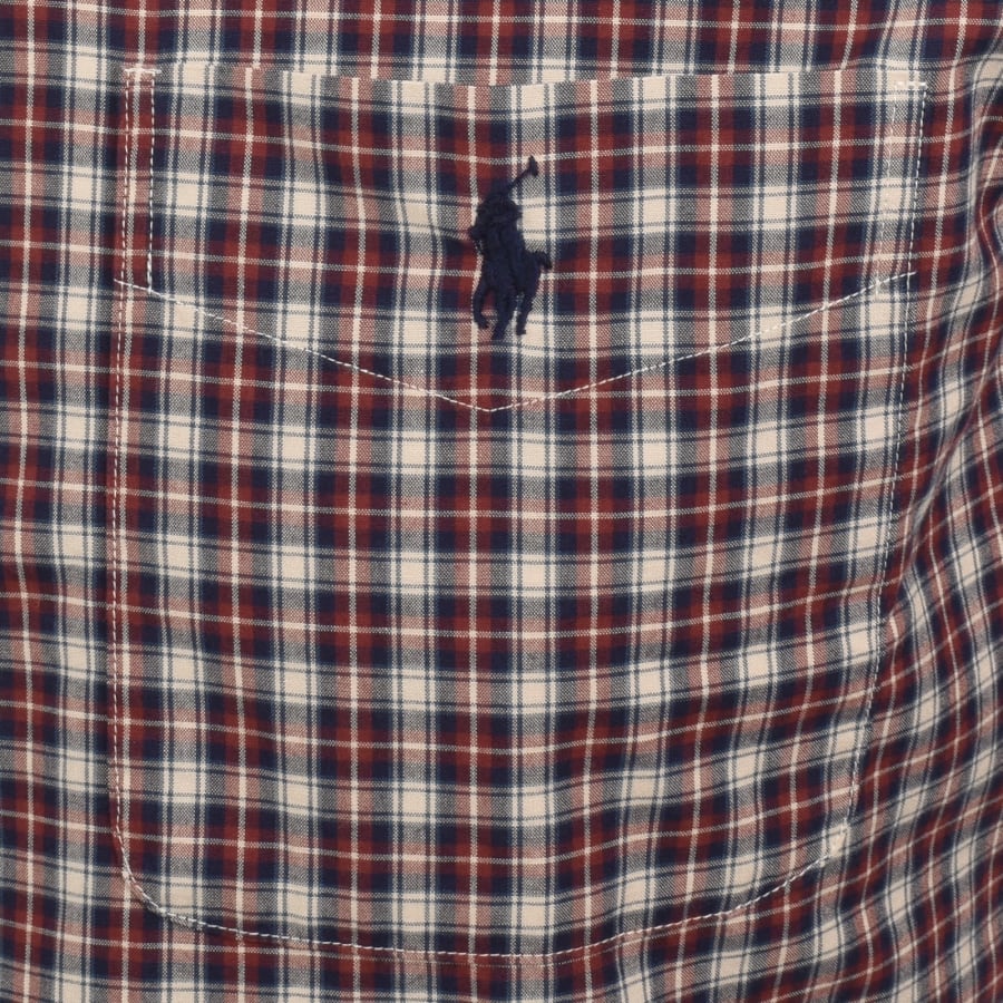 Image number 3 for Ralph Lauren Long Sleeve Check Shirt Red